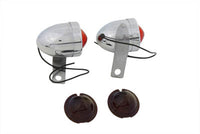 HARLEY Chrome Bullet Markierungsleuchten-Set mit roter Linse, passend für 0- Custom, Anwendung