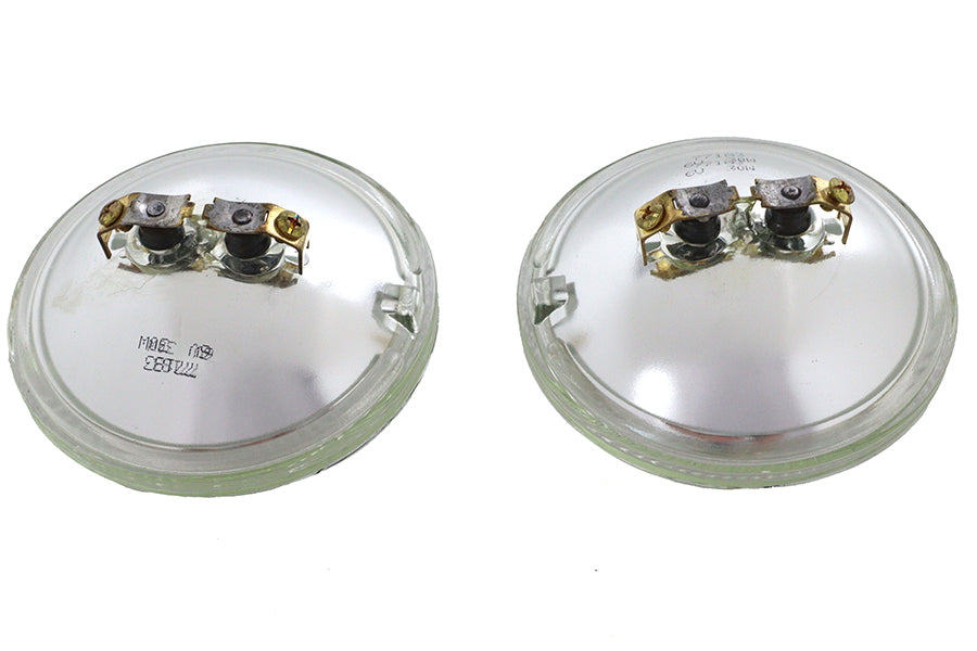HARLEY Klares 4-1/2 Zoll 6 Volt Sealed Beam Spotlampen-Birnenset Passt 0- Alle, 4-1/2 Spotlampen" 0- Alle,