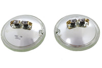 HARLEY Klares 4-1/2 Zoll 6 Volt Sealed Beam Spotlampen-Birnenset Passt 0- Alle, 4-1/2 Spotlampen" 0- Alle,