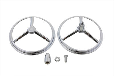 HARLEY 4-1/2 inch Chrome Bullet Style Spotlamp Trim Fits 0-  Custom, application