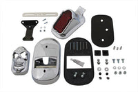 HARLEY Chrom Tombstone Rücklicht-Set mit Totenkopf-Gitter, passend für XL ab 1999,