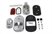 HARLEY Chrom Tombstone Rücklicht-Set mit Totenkopf-Gitter, passend für XL ab 1999,