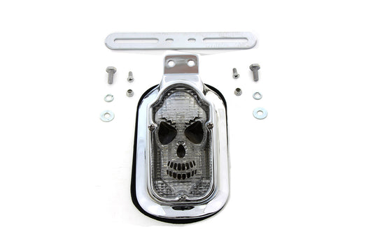 HARLEY Skull Face Tombstone Tail Lamp Clear Lens fits 0-  Custom, application