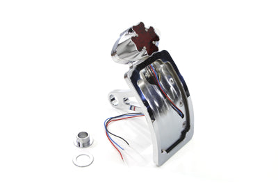 HARLEY Maltesisches Chrom-LED-Rückleuchten-Kit passend für 1984-2007 FXST, 1986-2007 FLST, 2006-2007 FXD,