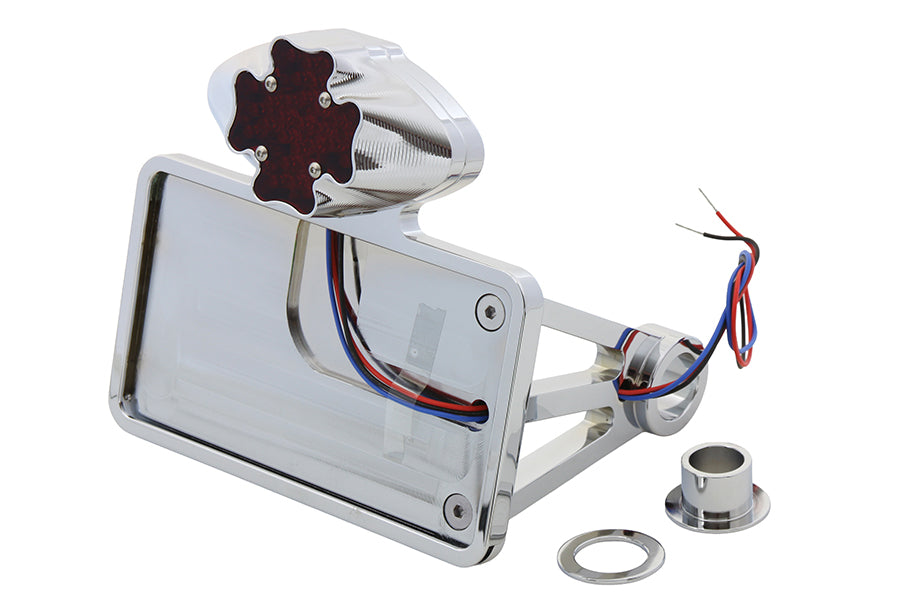 HARLEY Maltese LED-Rücklicht-Kit Chrom Passend für 1984-2007 FLST, 1986-2007 FLST, 2006-2007 FXD,