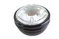 HARLEY Replica 5-3/4 inch Round Black Headlamp fits 1971-1973 FX,  1954-1973 XL,