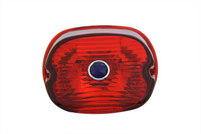 HARLEY Rücklichtglas, flache Ausführung, rot, passend für 1999-2003 FLT,