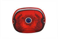 HARLEY Rücklichtglas, flache Ausführung, rot, passend für 1999-2003 FLT,