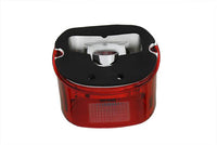 HARLEY Rücklichtglas, flache Ausführung, rot, passend für 1999-2003 FLT,