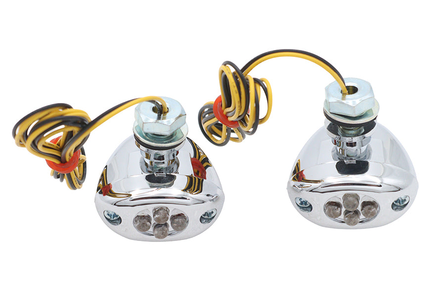 HARLEY LED-Amber-Seitenmarkierungsleuchten-Set, Mittelmontage Passt 0-  Custom, Anwendung