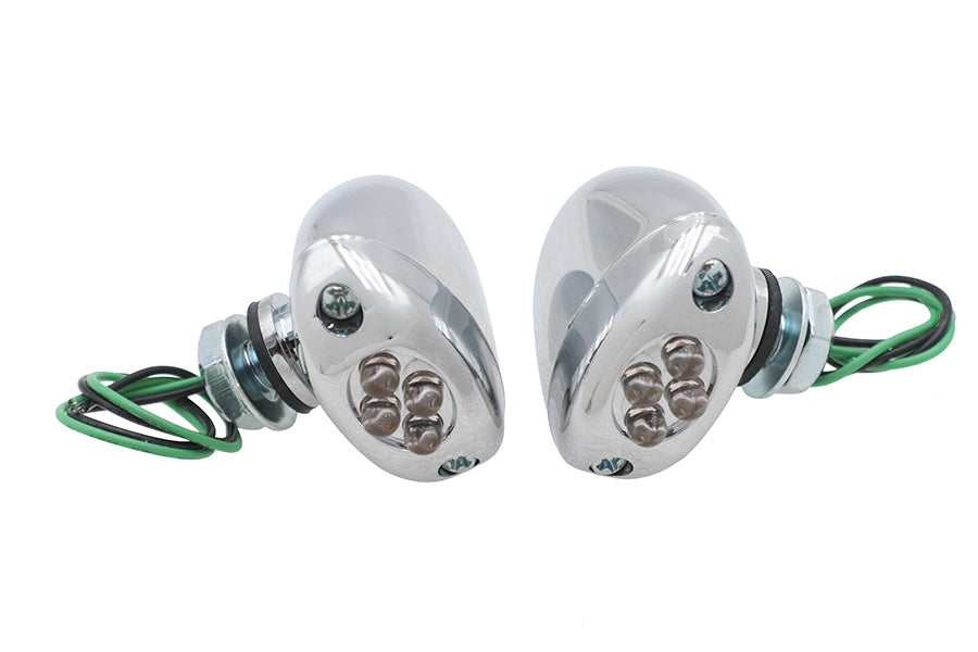 HARLEY LED Grüne Begrenzungsleuchten, Satz, zentrale Montage, passend für 0- Custom, Anwendung