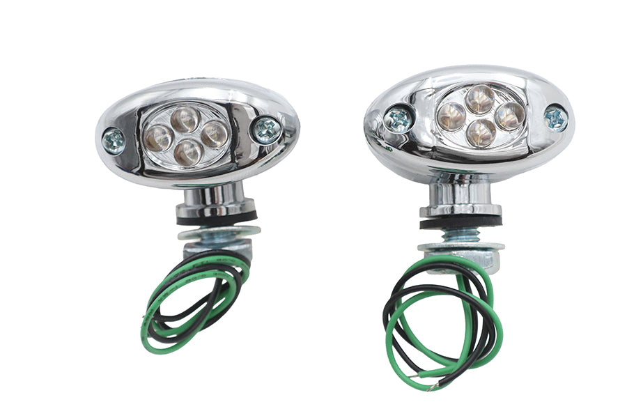 HARLEY LED Grüne Begrenzungsleuchten, Satz, zentrale Montage, passend für 0- Custom, Anwendung