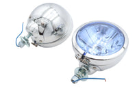 HARLEY H-3 Zusatzscheinwerfer-Set mit blauer Linse passend für 1964-1984 FL, 1979-UP FLT, 1986-UP FLST,