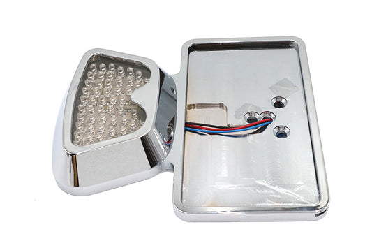 HARLEY Chrom-Schutzblechmontage-LED-Rücklicht Zoid Typ passend für 1973-1984 FX, 1973-1984 FL, ab 1973 XL,