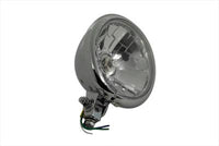 HARLEY 5-3/4 inch Round Clear Faceted Headlamp Assembly fits 0-  Custom,