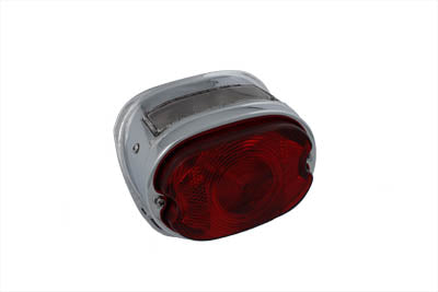 HARLEY Serienmäßige ovale Rückleuchte, verchromt, passend für 1955-1972 FL, 1955-1972 XL, 1971-1972 FX,