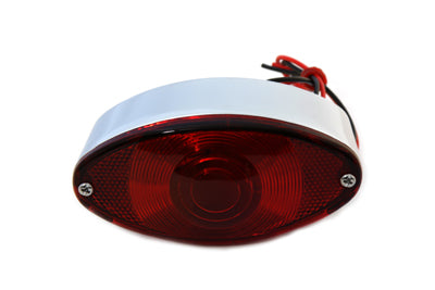 HARLEY Chrome Tail Lamp Cateye Style Fits 0-  Custom, application