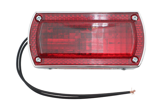 HARLEY Chrome Die Cast Box Style Tail Lamp Fits 0-  Custom, application