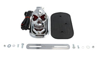 HARLEY Chrom Schädel Kühlergrill Grabstein Rücklicht Passend für 0-  Custom, Anwendung