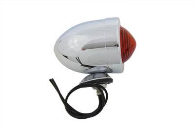 HARLEY Chrome Bullet Red Marker Lamp Dual Filament Fits 0-  Custom, application