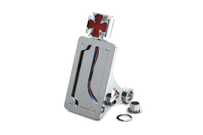 HARLEY Chrom Billet Seitenmontage Rücklicht-Kit Passend für 1984-2007 FXST, 1986-2007 FLST, 2006-2007 FXD