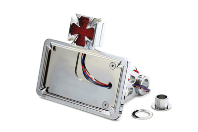 HARLEY Chrom Billet Horizontales Rücklicht-Kit Passend für 1984-2007 FXST, 1986-2007 FLST, 2006-2007 FXD