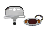 HARLEY Wyatt Gatling Chrom Oval Rücklichtbaugruppe Passend für 1984-1998 FXST, 1980-1985 FX, 1980-1985