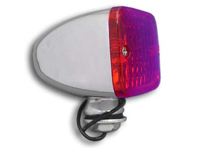 HARLEY Chrome Tour Marker Lamp Set with Red Lens Fits 0-  Custom, application
