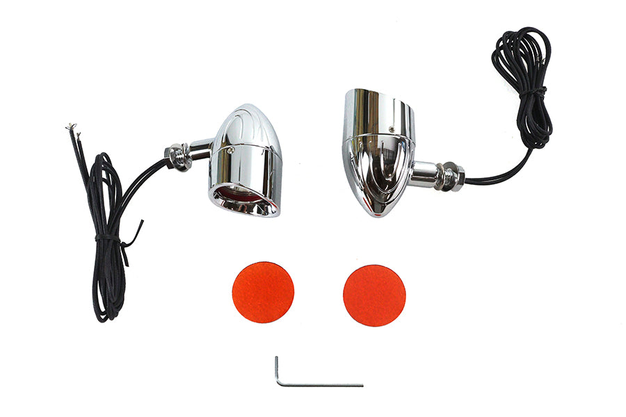 HARLEY Bullet Grooved Type Marker Lamp Set Fits 0-  Custom, application