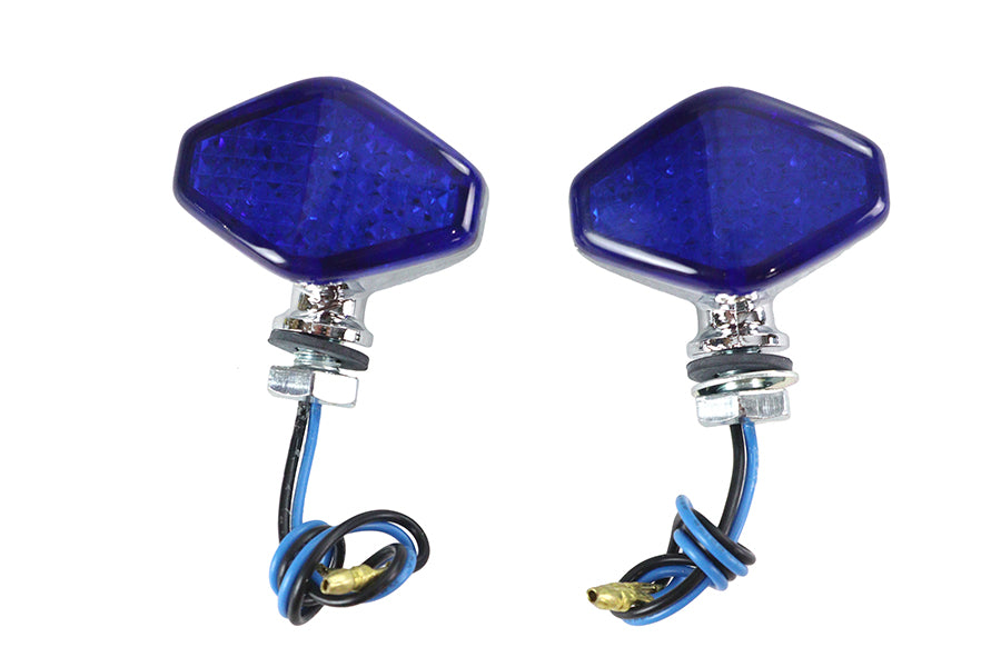 HARLEY LED Diamond Blue Linsen-Markierungsleuchtensatz passend für 0- Custom, Anwendung