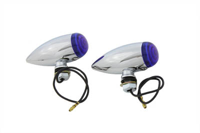 HARLEY Mini Bullet Blaue Linsen Markierungsleuchten Set Passend für 0- Anfertigung, Anwendung