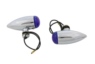 HARLEY Mini Bullet Blaue Linsen Markierungsleuchten Set Passend für 0- Anfertigung, Anwendung