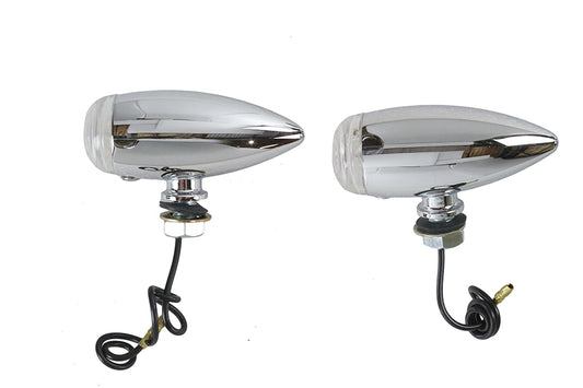 HARLEY Mini Bullet Clear Lens Marker Lamp Set Fits 0-  Custom, application