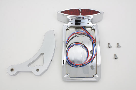 HARLEY Chrome Curved Katz Eyez Style Tail Lamp Kit Fits 0-  Custom, application