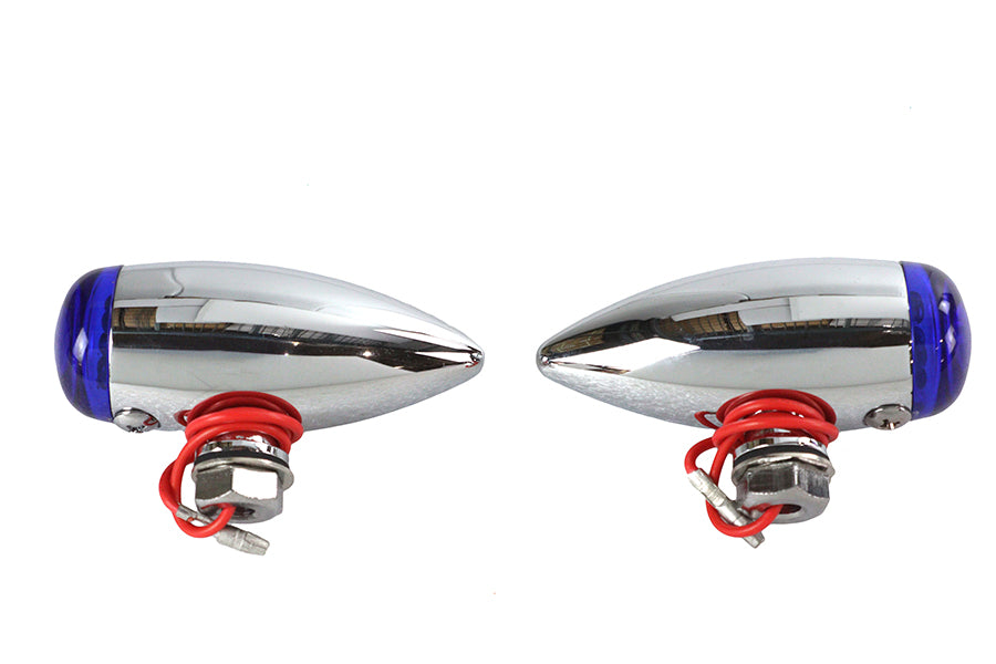 HARLEY Mini LED Bullet Blaue Linsen-Markierungsleuchtensatz Passend für 0- Custom, Anwendung