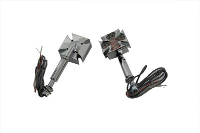 HARLEY maltesisches LED-Blinker-Set (rot) passend für 0- Custom, Anwendung