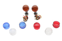 HARLEY Mini Amber LED Bullet Linsenmarkierungsleuchten-Set Passt 0- Custom, Anwendung
