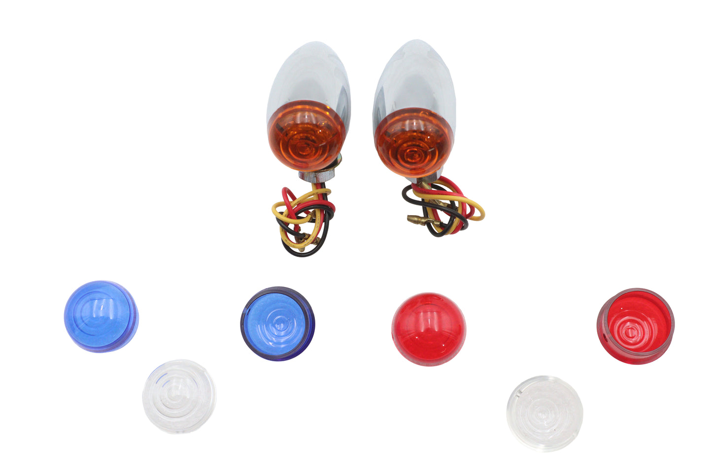 HARLEY Mini Amber LED Bullet Linsenmarkierungsleuchten-Set Passt 0- Custom, Anwendung
