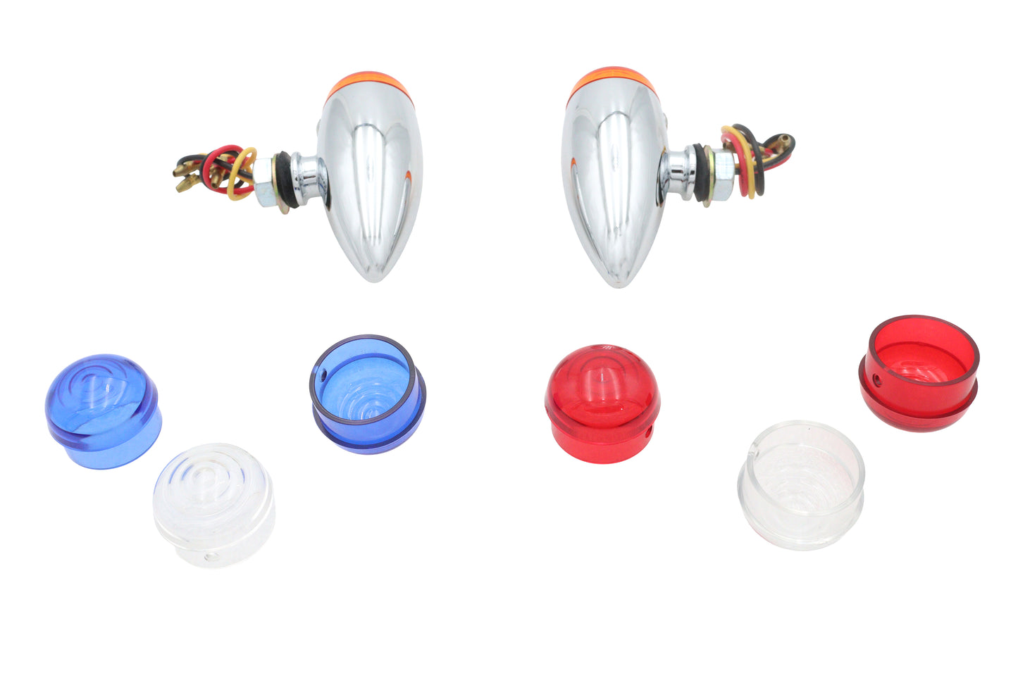 HARLEY Mini Amber LED Bullet Linsenmarkierungsleuchten-Set Passt 0- Custom, Anwendung