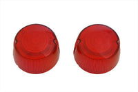 HARLEY Blinklichtglas-Set, rot, passend für 1973-1985 XL, 1973-1984 FX, 1982-1985 FXR, 1982-1985 FXR,
