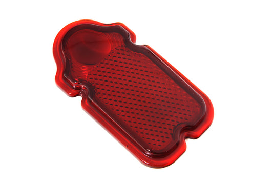 HARLEY Red Glass Tombstone Tail Lamp Lens fits 1947-1954 FL,