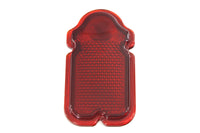 HARLEY Red Glass Tombstone Tail Lamp Lens fits 1947-1954 FL,