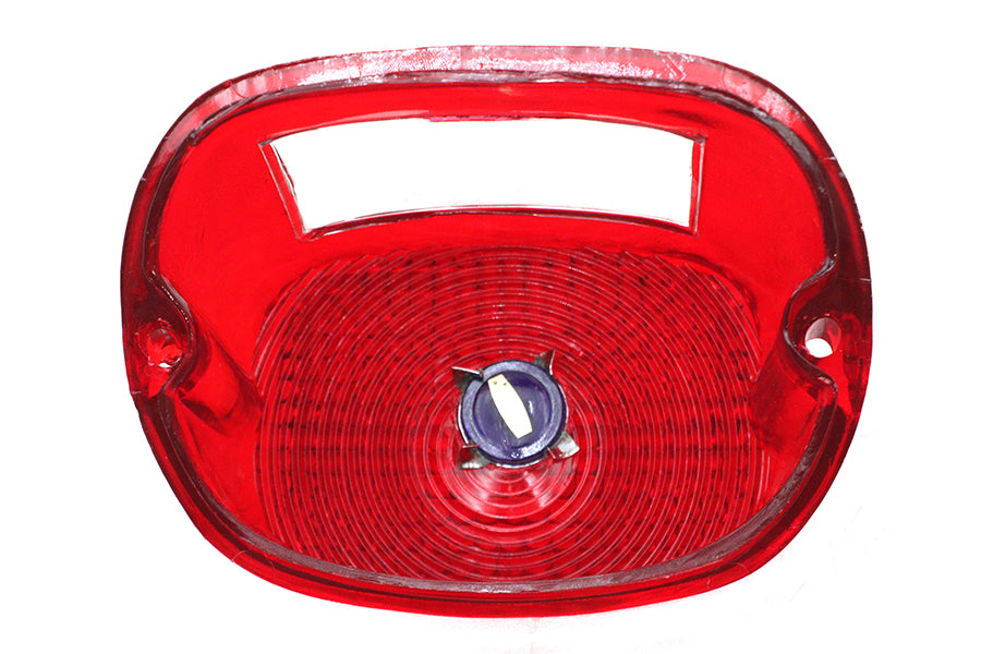 HARLEY Rücklichtglas rot mit blauem Punkt Passend für 1973-1984 FL, 1973-1998 XL, 1991-1998 FXD, 1973-1