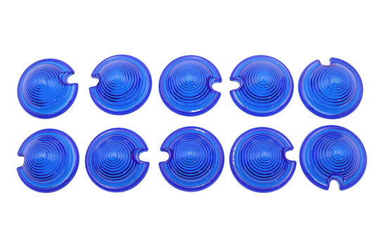 HARLEY Bullet Style Marker Lamp Blue Lens Fits 0-  Custom, application for bullet style marker lamps