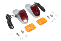 HARLEY Deco Marker Lamp Set Bulb Type With Red and Amber Lenses Fits 0-  Custom, application