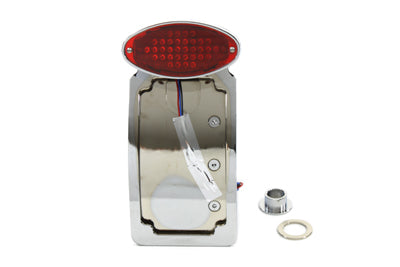 HARLEY Chrom-Rücklichtbaugruppe mit ovaler Lampe, passend für 1984-2007 FXST, 1986-2007 FLST, 2006-2007 F