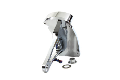 HARLEY Chrom-Rücklichtbaugruppe mit ovaler Lampe, passend für 1984-2007 FXST, 1986-2007 FLST, 2006-2007 F