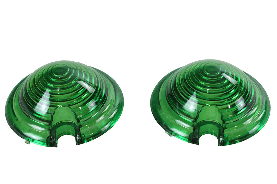HARLEY Bullet Style Positionsleuchten Grünes Linsen-Set Passt 0- Custom, Anwendung für Bullet-Style Positionsleuchten