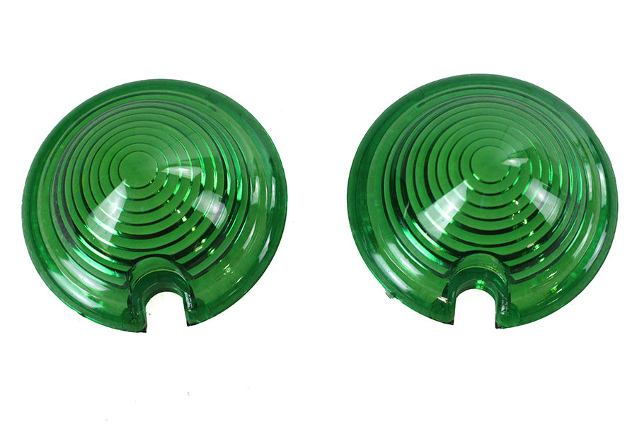 HARLEY Bullet Style Positionsleuchten Grünes Linsen-Set Passt 0- Custom, Anwendung für Bullet-Style Positionsleuchten