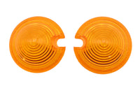 HARLEY Bullet Style Positionsleuchte bernsteinfarbene Gläser Set passend für 0- Custom, Anwendung für Bullet Style Positionsleuchten